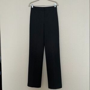 Lafayette 148 New York Grey straight knitted trousers for tall size 4